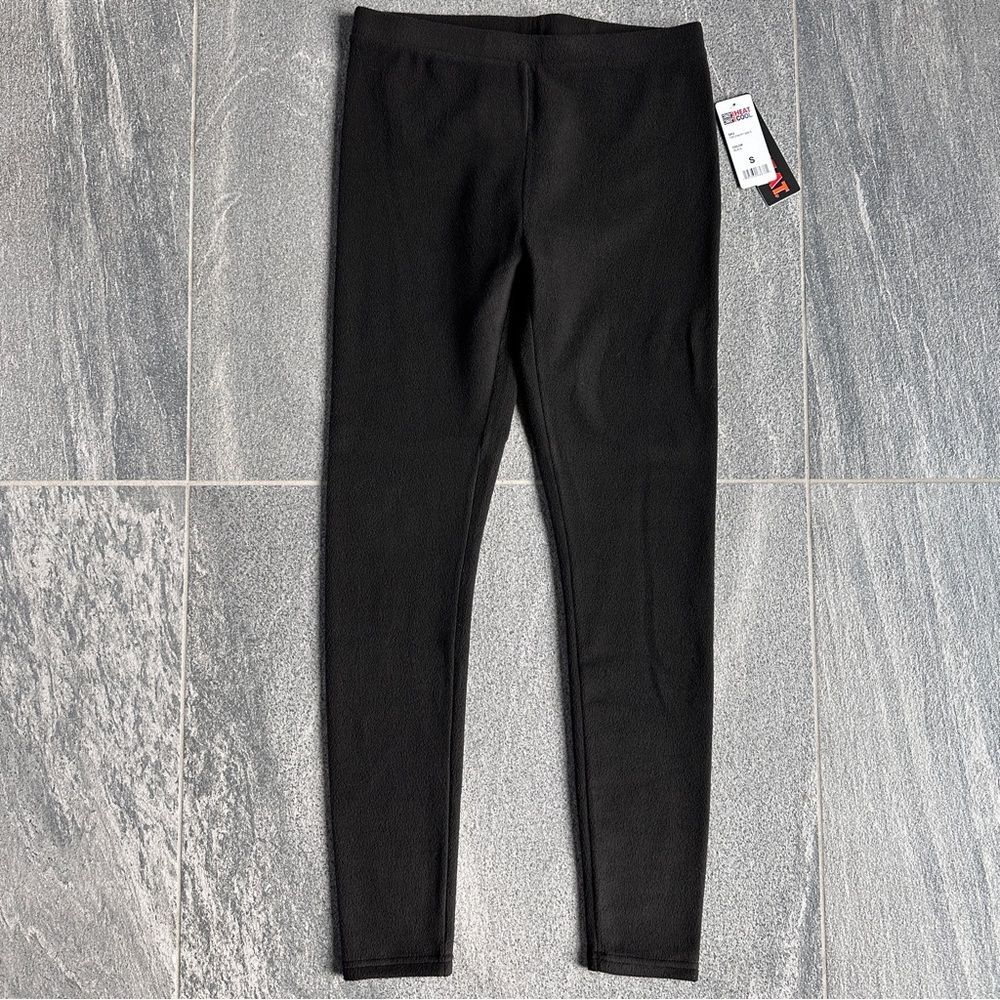 NWT 32 Degrees Winter Base-layer Fleece Leggings in Black Women's Small - Picture 4 of 15